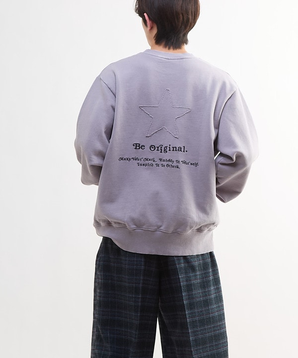 STAR★ PATCH LETTERING SWEAT 詳細画像 2