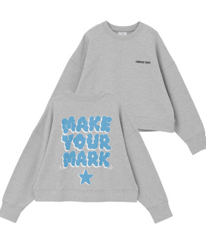 BACK PRINT MESSAGE SWEAT