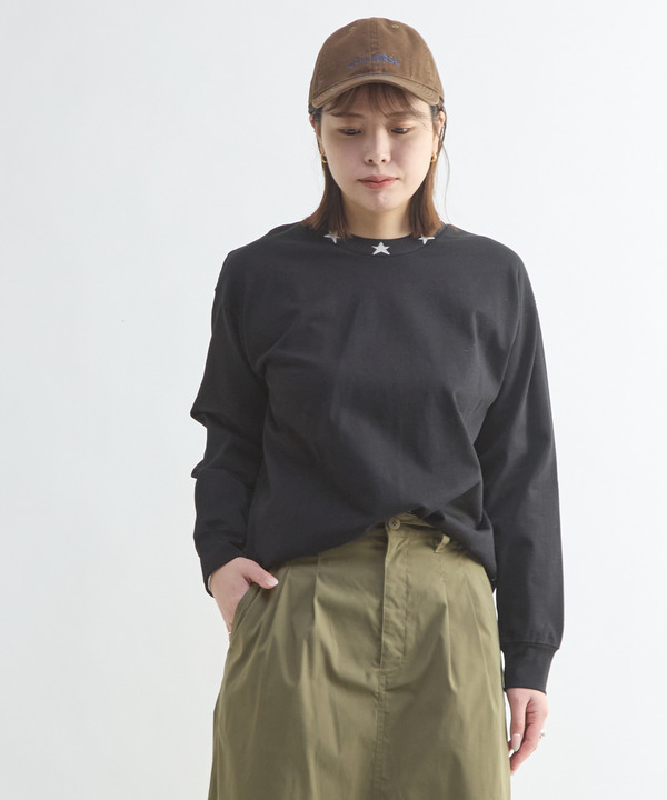 STAR NECK LONGSLEEVE TEE 詳細画像 1