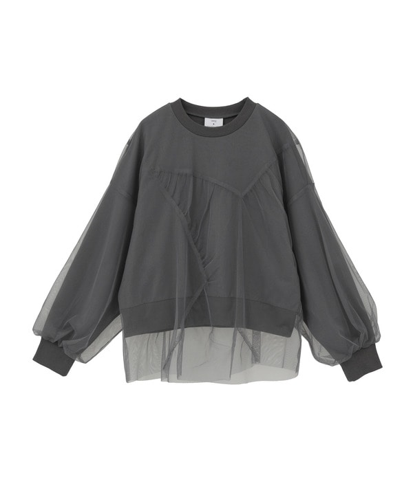 STAR★ TULLE LAYERED SWEAT 詳細画像 13