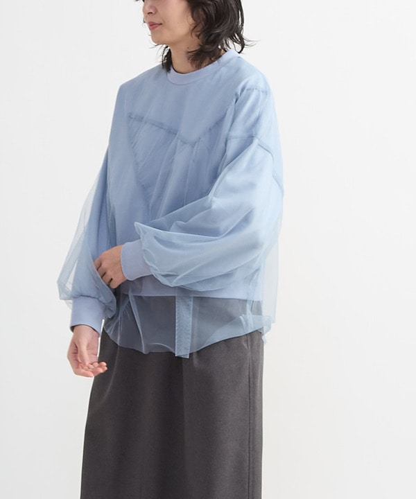 STAR★ TULLE LAYERED SWEAT 詳細画像 2