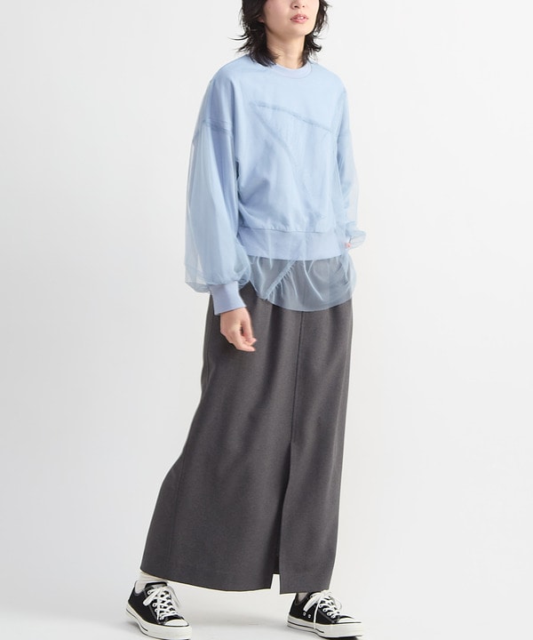 STAR★ TULLE LAYERED SWEAT 詳細画像 3
