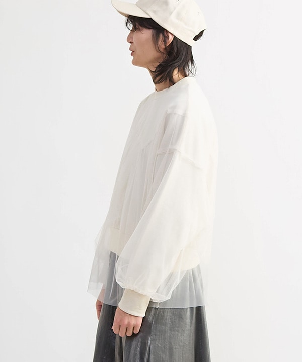 STAR★ TULLE LAYERED SWEAT 詳細画像 8