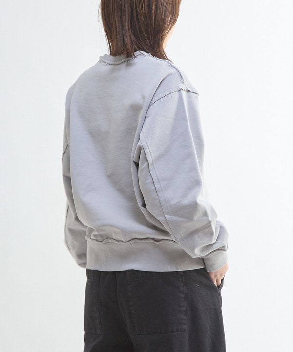 DAMAGED EMBROIDED LOGO SWEAT 詳細画像 8