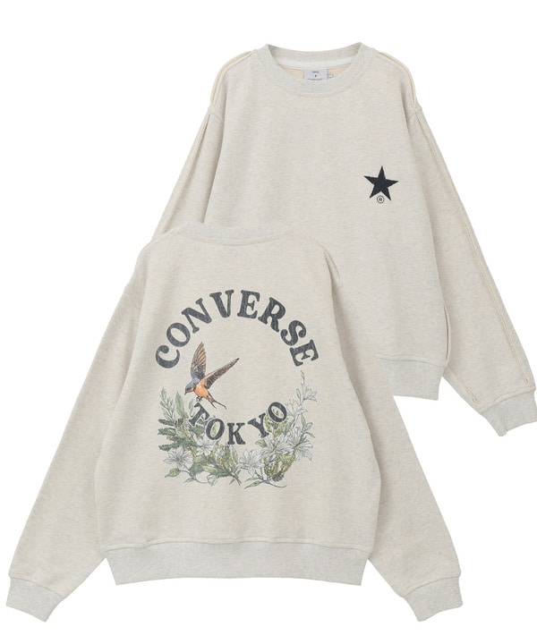 BACK FLOWER LOGO SWEAT 詳細画像 グレー 1
