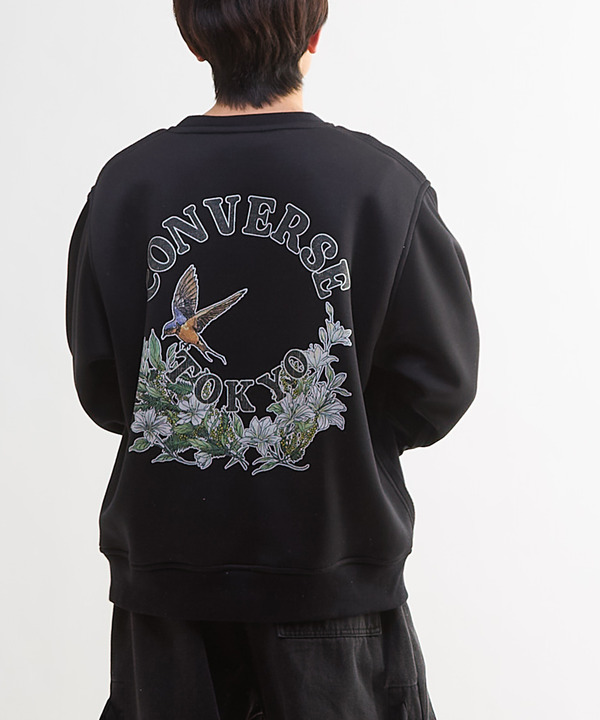 BACK FLOWER LOGO SWEAT 詳細画像 ブラック 1
