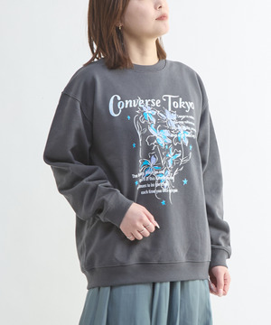 LILY FLOWER PRINT SWEAT