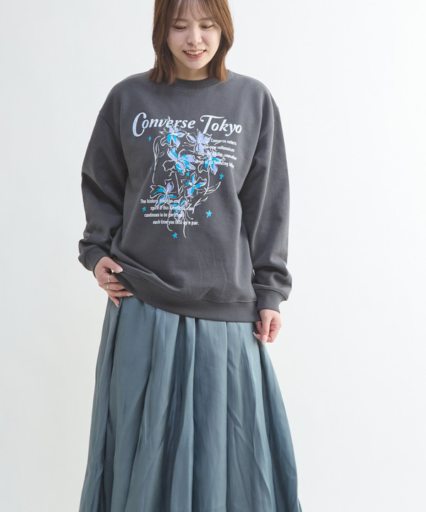 LILY FLOWER PRINT SWEAT 詳細画像 1