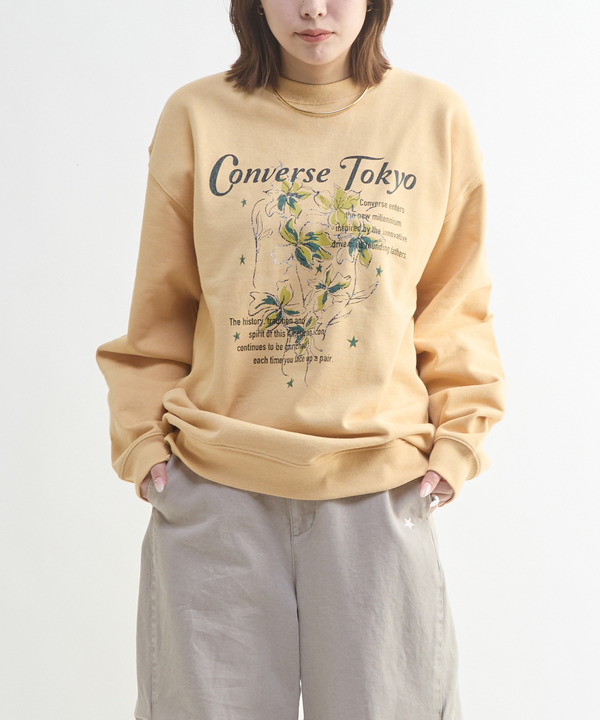 LILY FLOWER PRINT SWEAT 詳細画像 イエロー 1