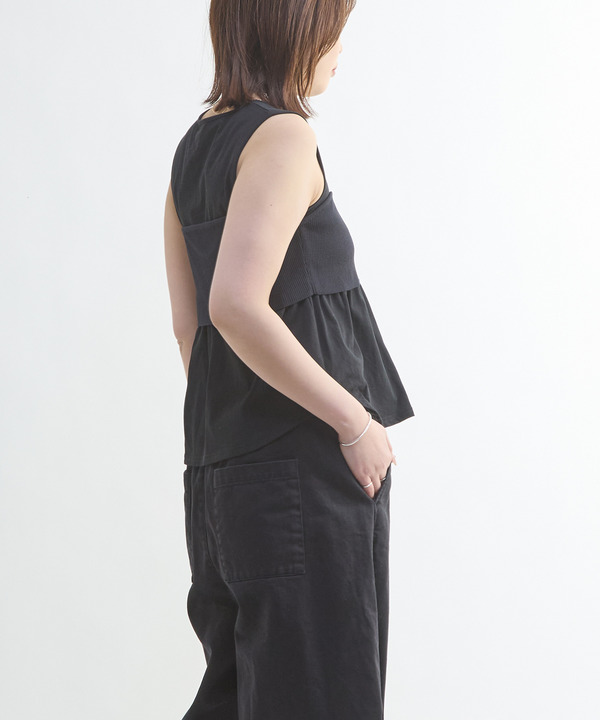 KNIT BUSTIER LAYERED TANK TOP 詳細画像 10
