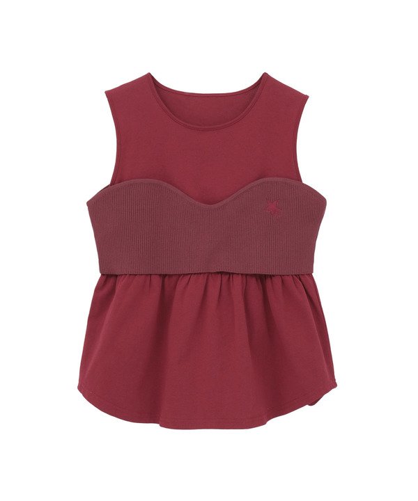 KNIT BUSTIER LAYERED TANK TOP 詳細画像 14