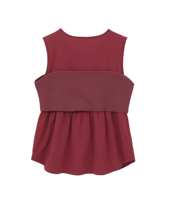 KNIT BUSTIER LAYERED TANK TOP 詳細画像 15