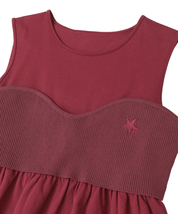 KNIT BUSTIER LAYERED TANK TOP 詳細画像 16