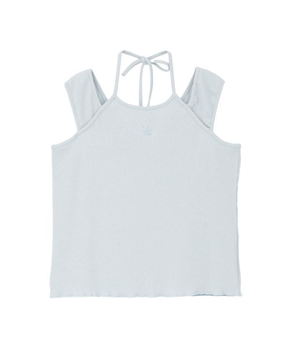 HALTER STRAP RIB TANK TOP 詳細画像 ブルー 1