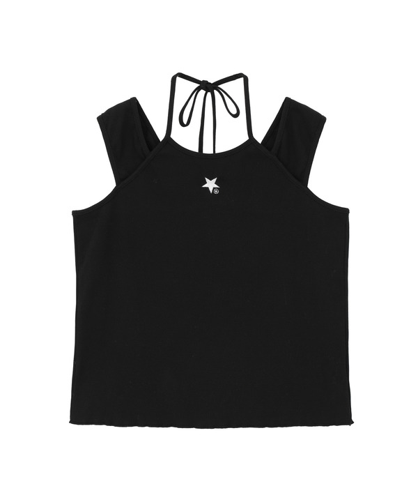 HALTER STRAP RIB TANK TOP 詳細画像 ブラック 1