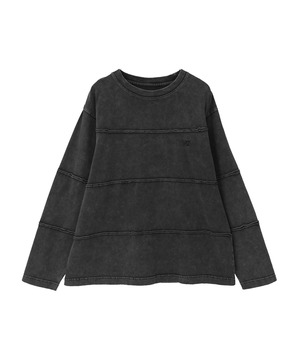 PIGMENT DYED BORDER CUT-OFF TOP