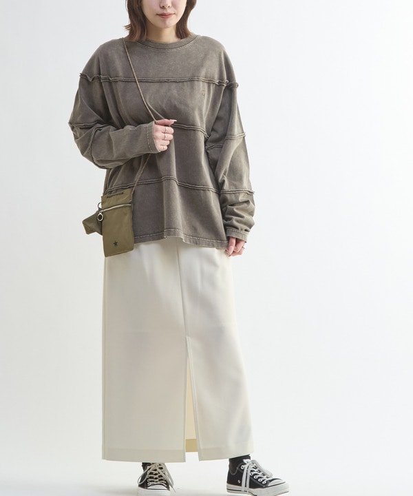 PIGMENT DYED BORDER CUT-OFF TOP 詳細画像 8