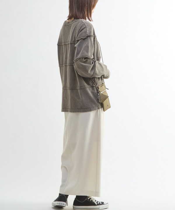 PIGMENT DYED BORDER CUT-OFF TOP 詳細画像 9