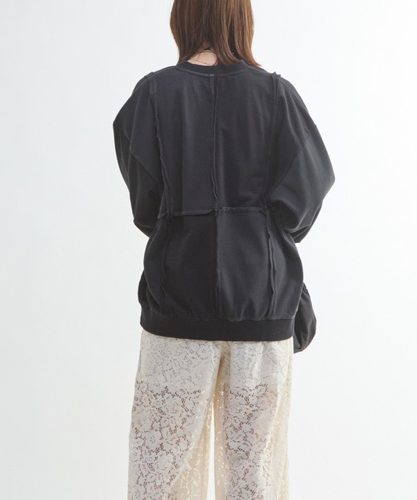 PATCHWORK CUT-OFF TOP 詳細画像 3