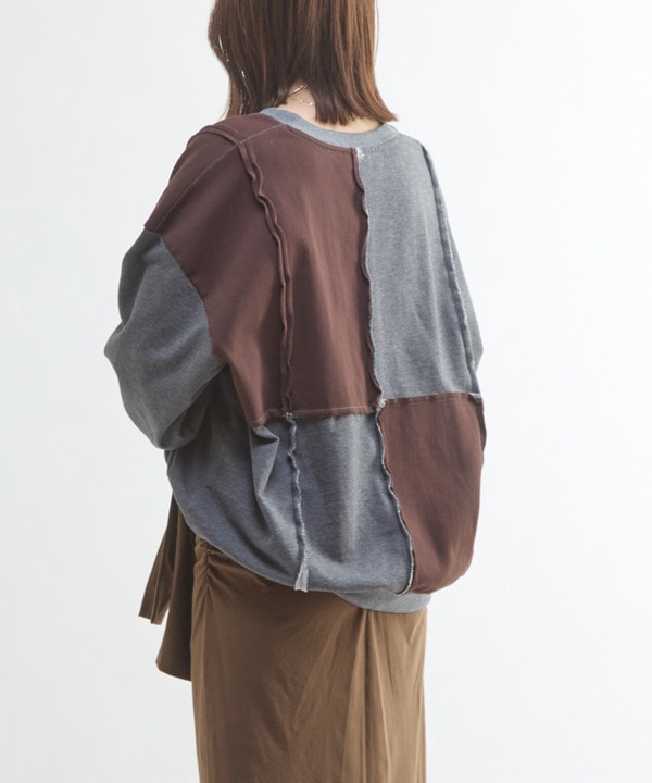 PATCHWORK CUT-OFF TOP 詳細画像 8