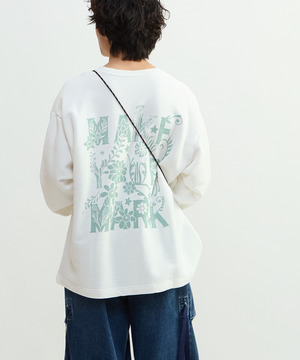 PIGMENT DYED BACK PRINT SWEAT