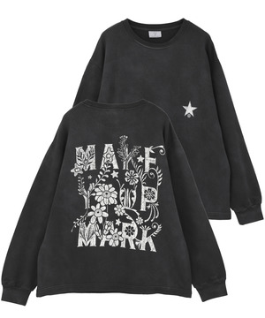 PIGMENT DYED BACK PRINT SWEAT