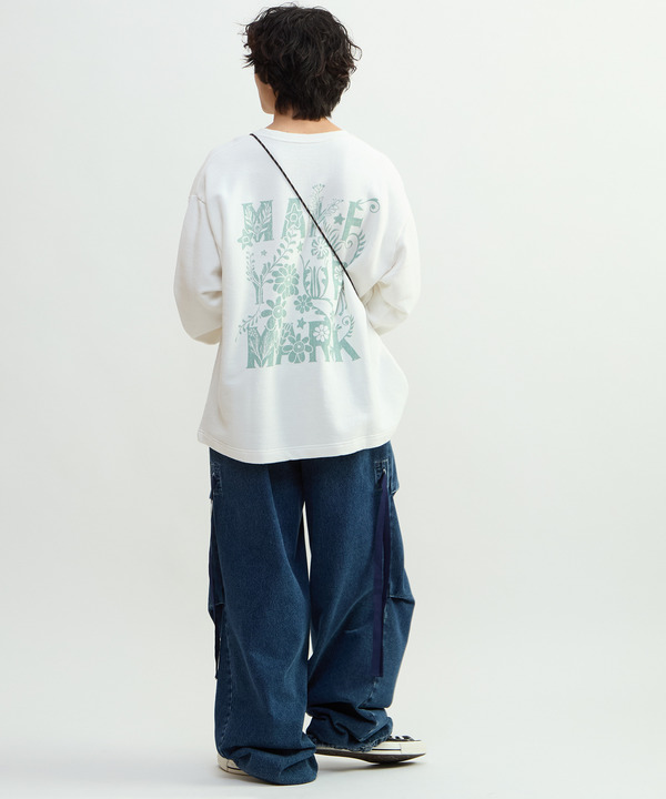 PIGMENT DYED BACK PRINT SWEAT 詳細画像 3