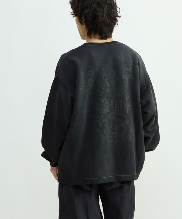 PIGMENT DYED BACK PRINT SWEAT 詳細画像 5