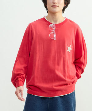 PIGMENT DYED PATCH LONGSLEEVE TEE