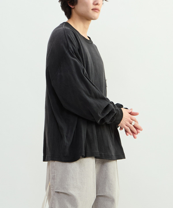 PIGMENT DYED PATCH LONGSLEEVE TEE 詳細画像 2