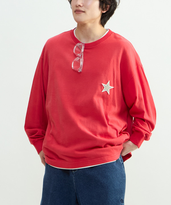 PIGMENT DYED PATCH LONGSLEEVE TEE 詳細画像 6