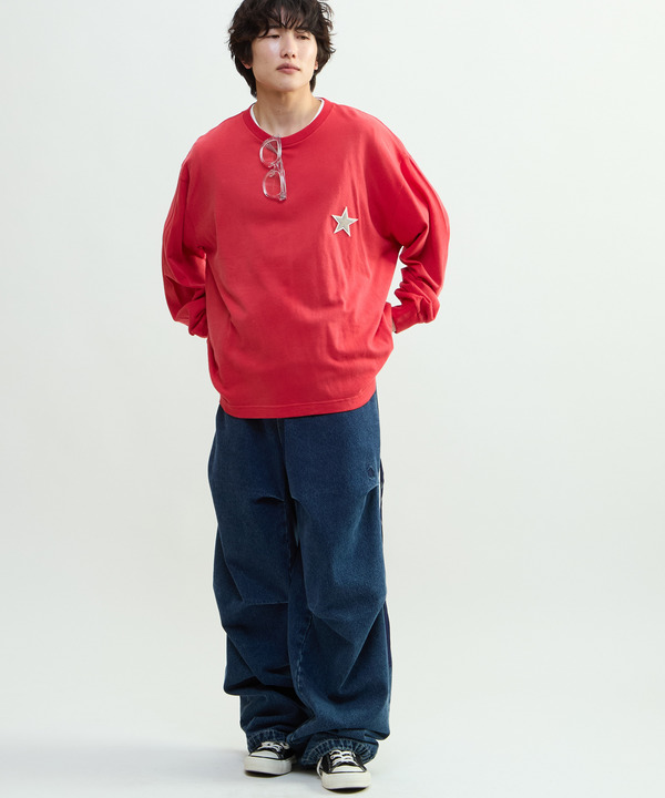 PIGMENT DYED PATCH LONGSLEEVE TEE 詳細画像 8