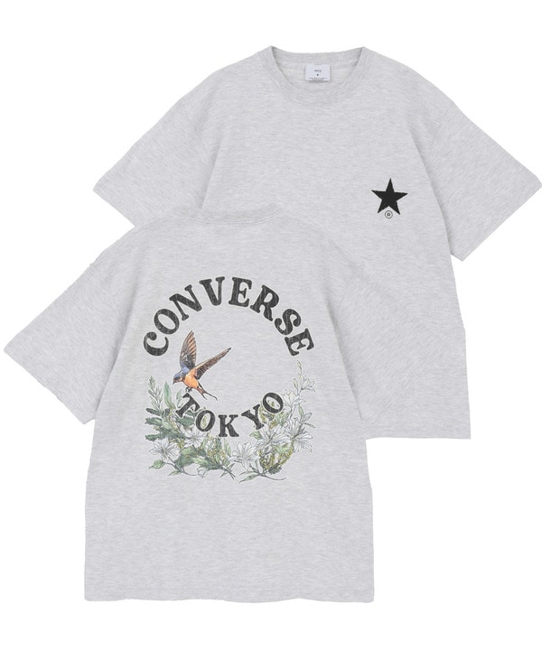 BACK FLOWER LOGO TEE 詳細画像 ライトグレー 1