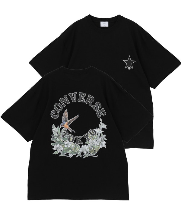 BACK FLOWER LOGO TEE 詳細画像 ブラック 1