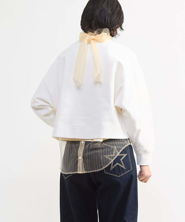 2WAY TULLE BOWTIE CROPPED TEE 詳細画像 13