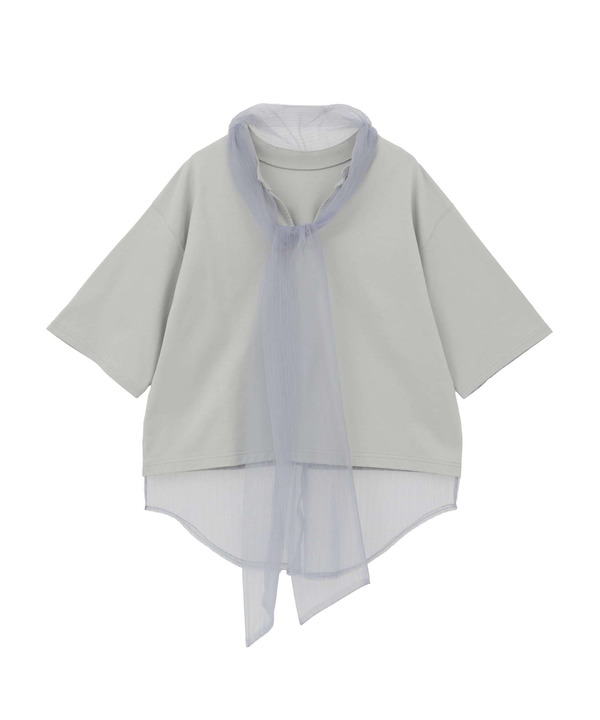 2WAY TULLE BOWTIE CROPPED TEE 詳細画像 15
