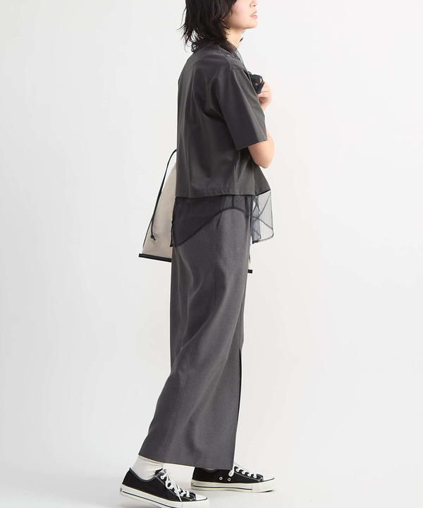 2WAY TULLE BOWTIE CROPPED TEE 詳細画像 4