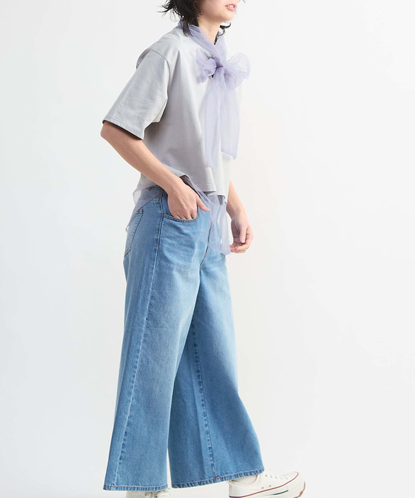 2WAY TULLE BOWTIE CROPPED TEE 詳細画像 7