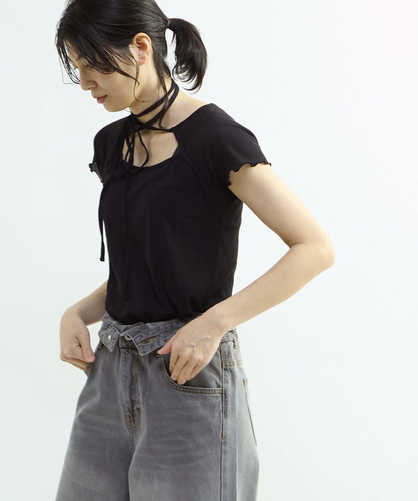 2WAY SHEER STRAP TEE 詳細画像 2