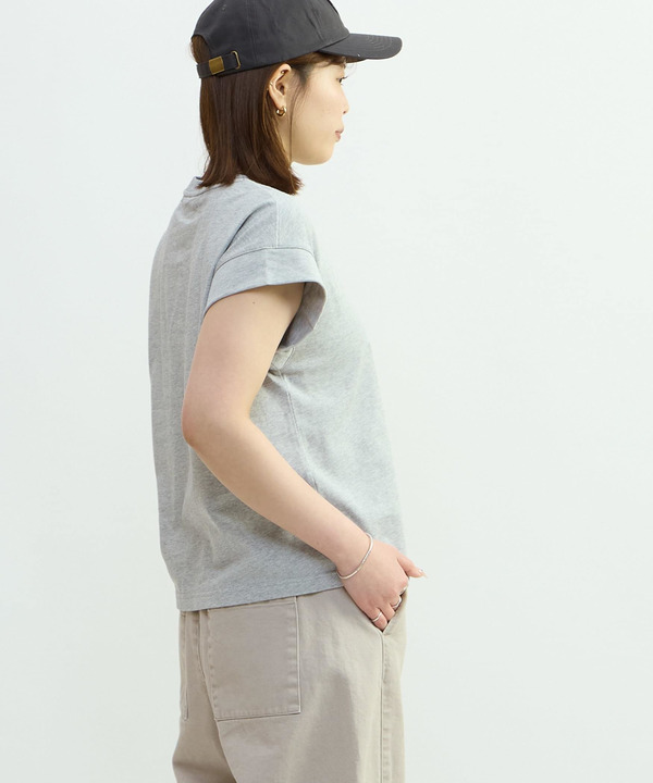 FRENCH-SLEEVE LOGO FOIL PRINT TEE 詳細画像 2