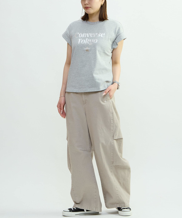 FRENCH-SLEEVE LOGO FOIL PRINT TEE 詳細画像 3