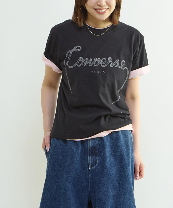 SPINDLE LOGO PRINT TEE 詳細画像 ブラック 1