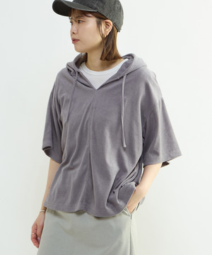 PILE HOODIE TEE