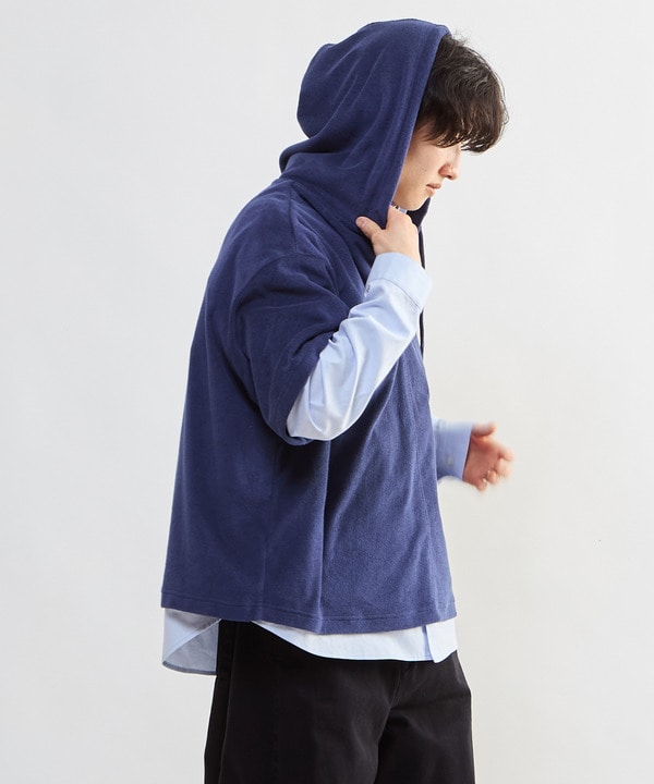 PILE HOODIE TEE 詳細画像 ネイビー 1