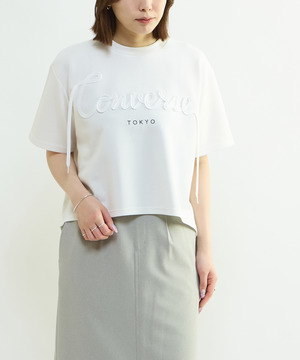 SPINDLE LOGO TUCK TEE