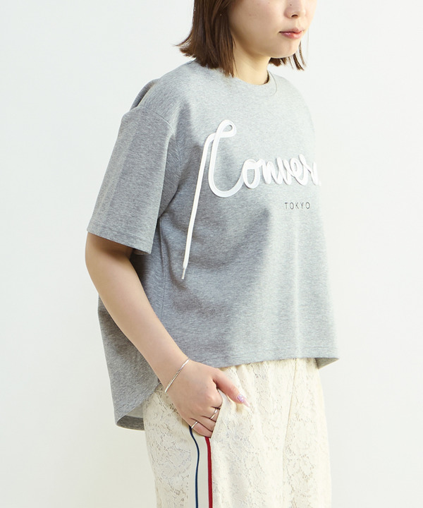 SPINDLE LOGO TUCK TEE 詳細画像 杢グレー 1
