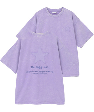 STAR★ PATCH LETTERING TEE