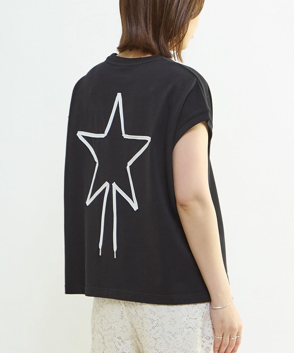 FRENCH SLEEVE STAR★ SPINDLE TEE 詳細画像 ブラック 1