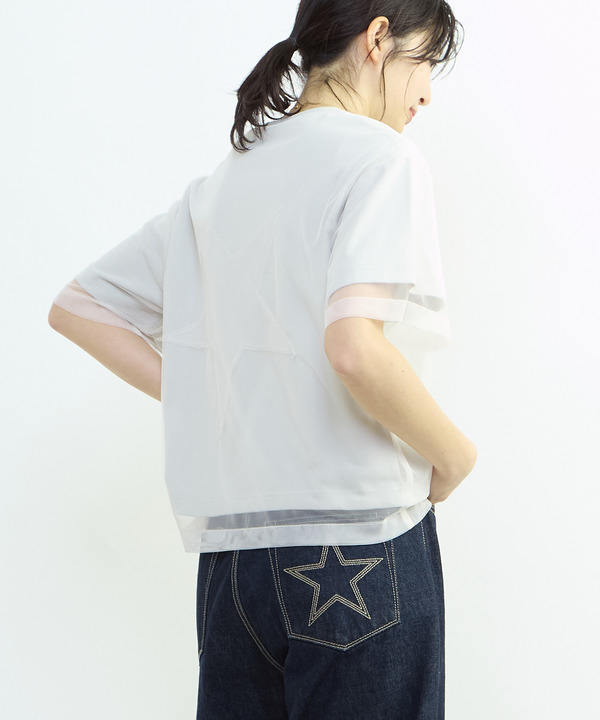 TULLE LAYERED STAR★ TEE 詳細画像 2