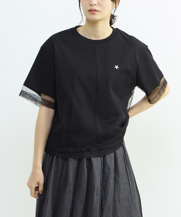 TULLE LAYERED STAR★ TEE 詳細画像 4